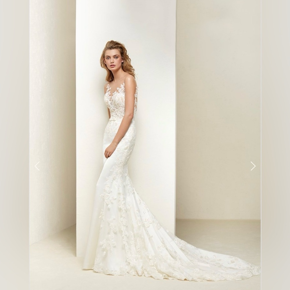 👰♀️ Pronovias Dralia Wedding Dress – Size 8 - Picture 3 of 11